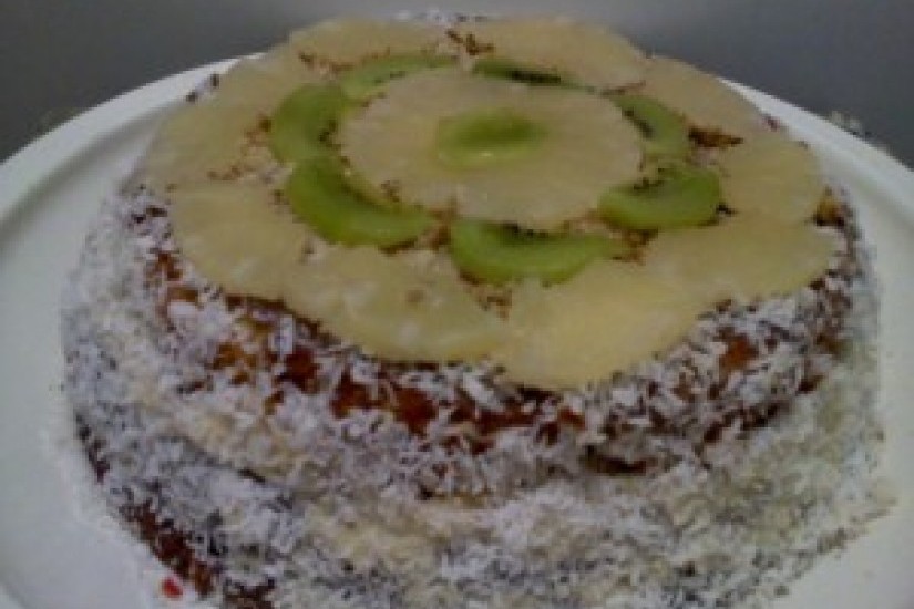 Бисквитный торт Рафаэлло