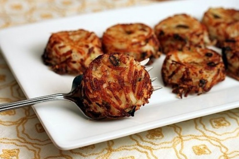 Порционные хэш-брауны с пармезаном