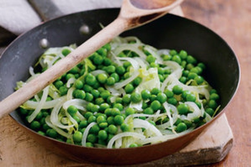 Соте из зеленого горошка