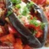Баклажаны, фаршированные овощами и сыром
