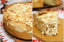 Блинный пирог с изюмом