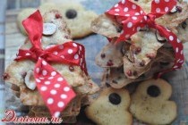 Песочное печенье "Мандариновые елки"