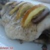 Рыба с грибами и лимоном, запеченная в духовке
