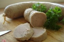 Домашняя вареная колбаса из свинины