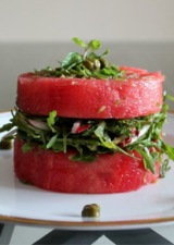 салат с арбузом и редисом салат с арбузом и редисом