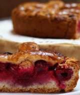 вишневый пирог с песочным тестом