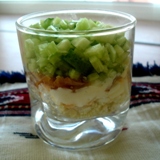 Веррин с копченой семгой и огурцом Веррин с копченой семгой и огурцом