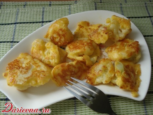 цветная капуста в сырном кляре
