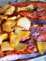 стейк с картошкой