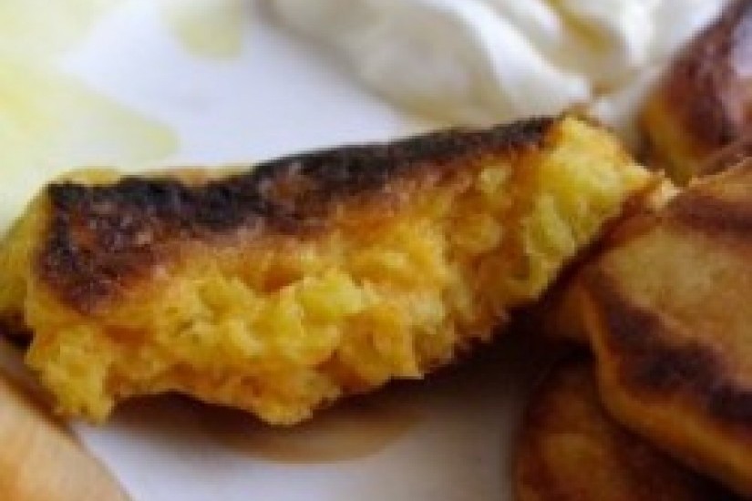 Сладкие тыквенные оладьи