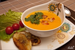 суп с тыквой и креетками суп с тыквой и креетками