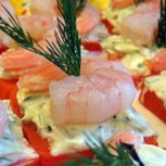 закуска с тыквой и креетками закуска с тыквой и креетками