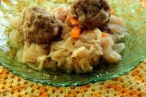 Капуста с тефтельками в мультиварке