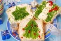 Праздничные бутерброды - готовим новогодний стол