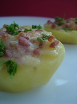 картошка с сосисками