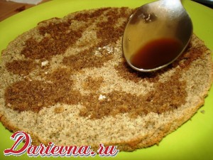 рецепт и фотографии пошагового процесса приготовления кофейного торта с кремом на основе сливочного сыра