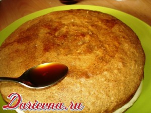 рецепт и фотографии пошагового процесса приготовления кофейного торта с кремом на основе сливочного сыра