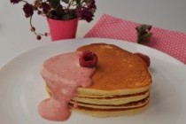 Блинчики ко дню Святого Валентина - готовим классические американские панкейки