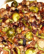 с грибами и фасолью