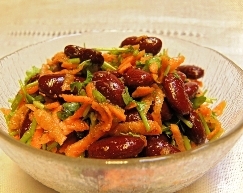 с фасолью и морковью