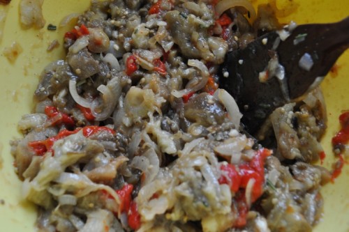 пирог с баклажанами