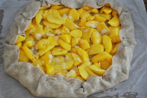 как приготовить галету с персиками