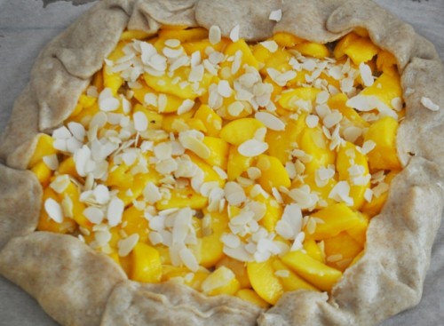 как приготовить галету с персиками