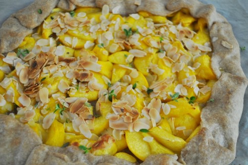 как приготовить галету с персиками