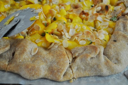 как приготовить галету с персиками