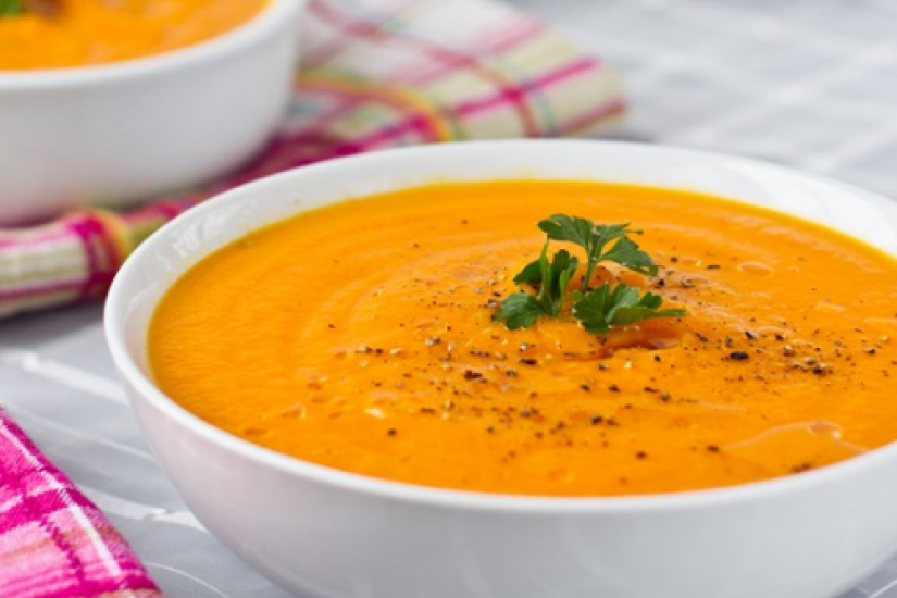 Постный суп. Морковный суп