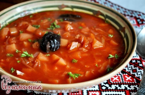 как приготовить постный борщ