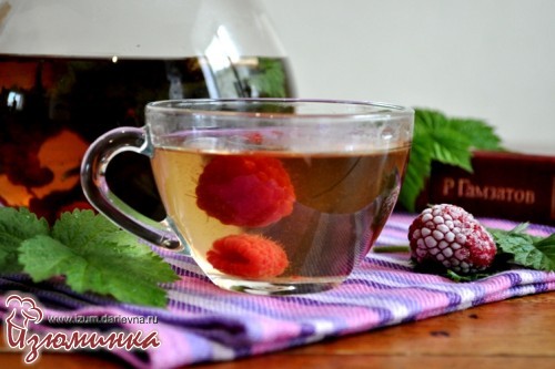 чай с малиной