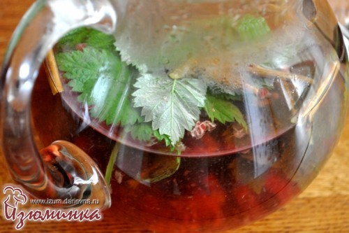 чай с малиной