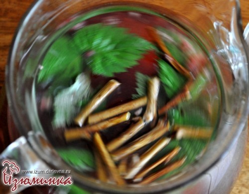 чай с малиной