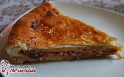 пирог с курицей и грибами пирог с курицей и грибами