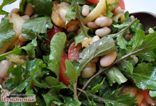 салат с консервированной фасолью салат с консервированной фасолью