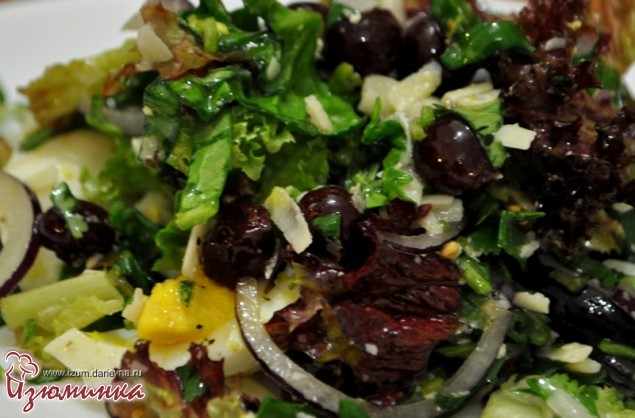 рецепт салата с виноградом