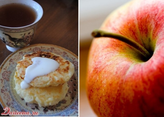 сырники с яблоками