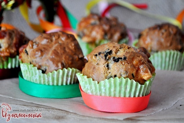 маффины с грибами и сыром