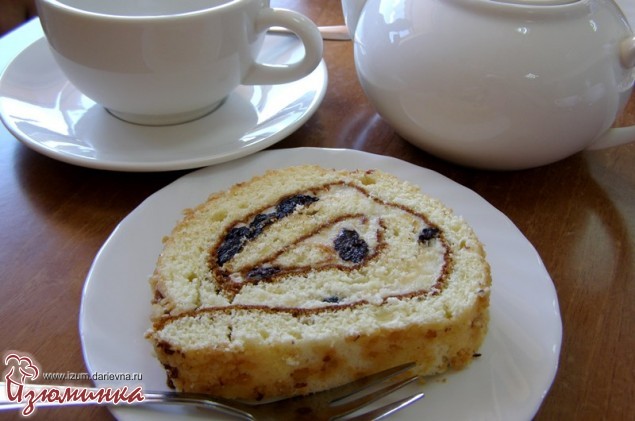 быстрый бисквитный рулет