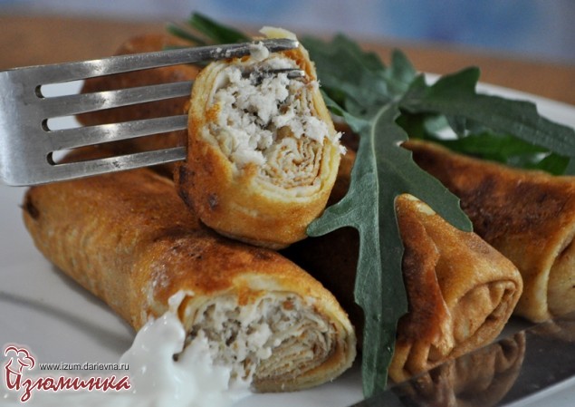 блинчики с мясом