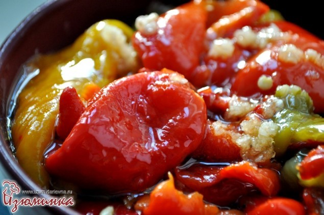 салат с печеным перцем салат с печеным перцем