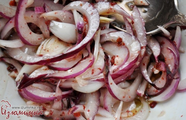 хлебная лепешка с луком