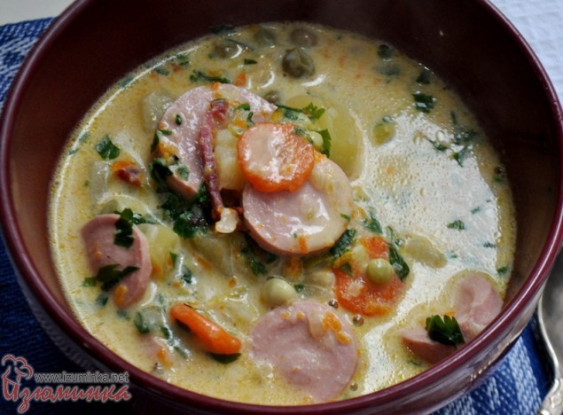 суп с сосисками рецепт