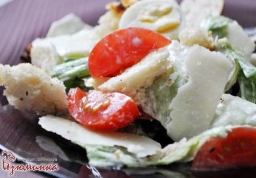 как приготовить салат цезарь