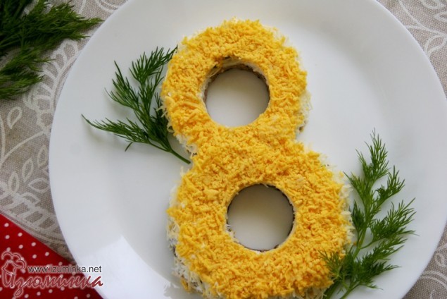 салаты к 8 марта