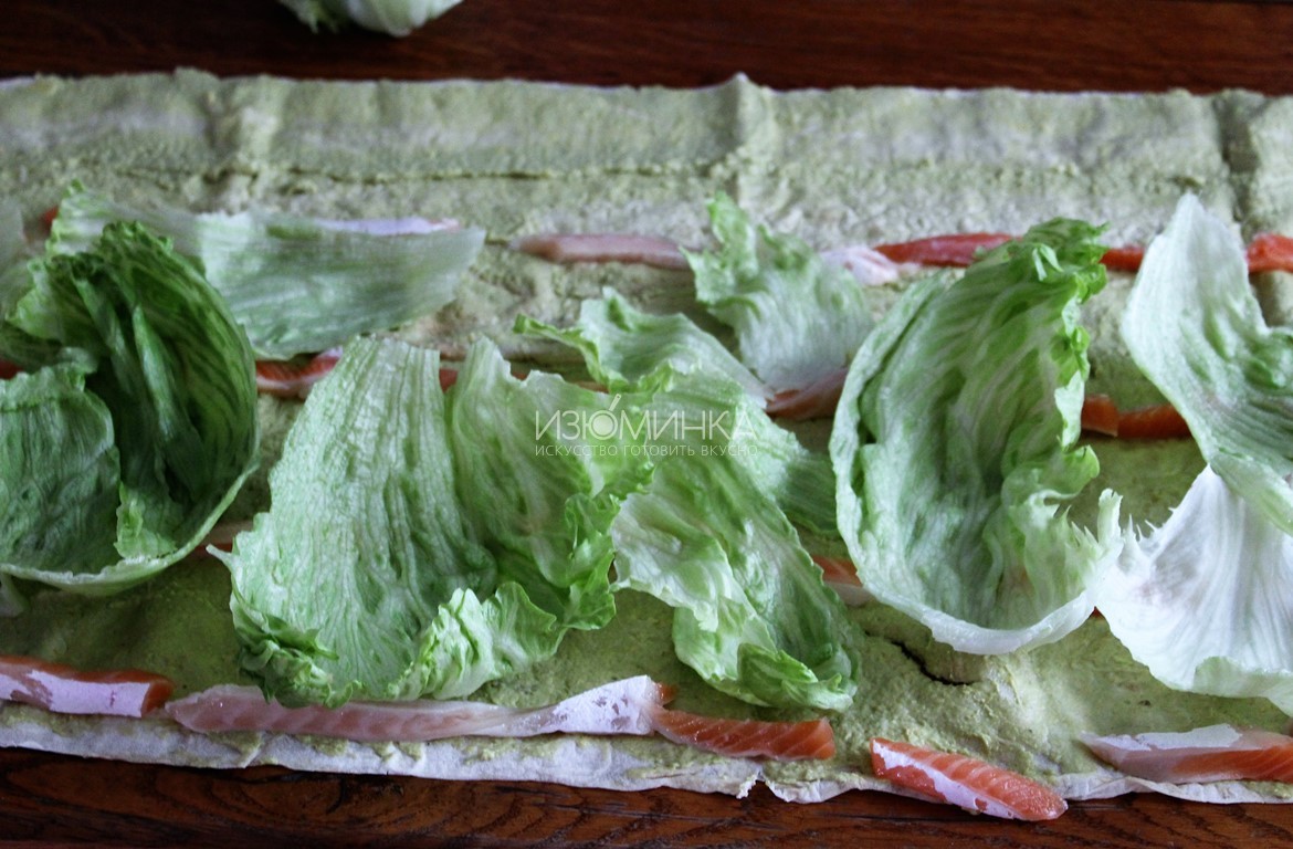 лаваш с авокадо