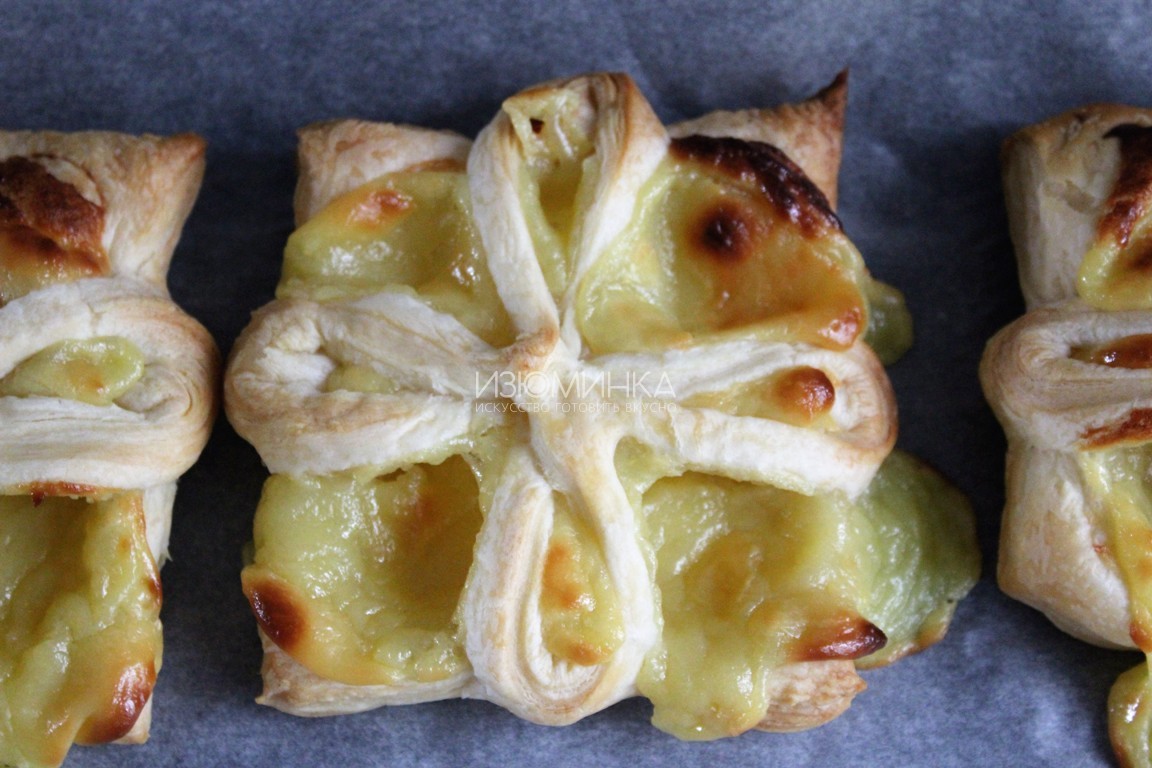 Как готовить слойки с заварным кремом