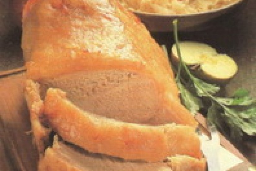 Схаб - запеченная глазированная корейка