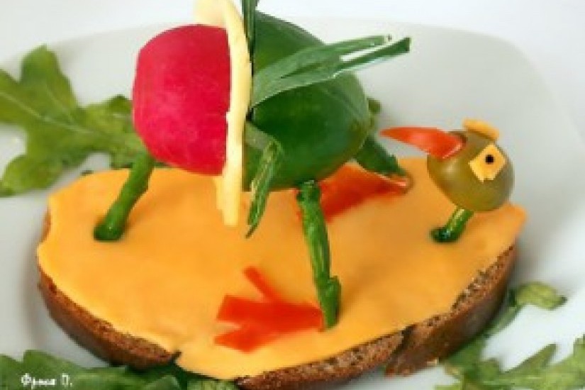 Бутерброд "Потерянный страус"